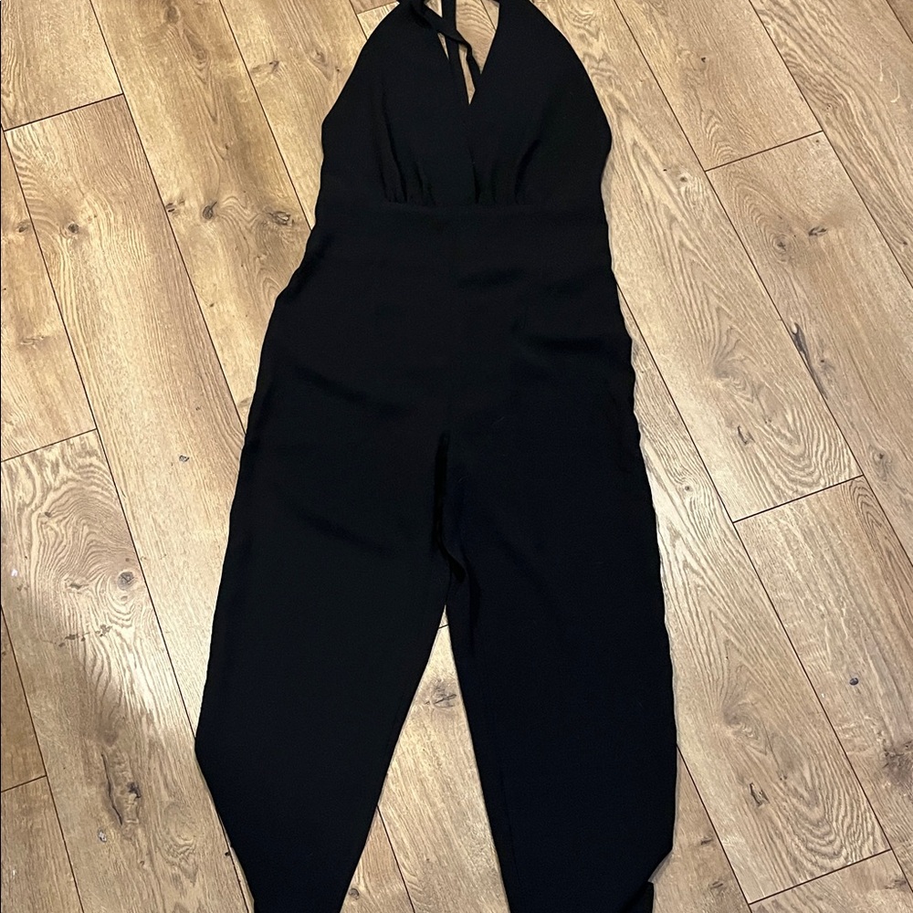 WYLDR Elegant Black Halter Jumpsuit